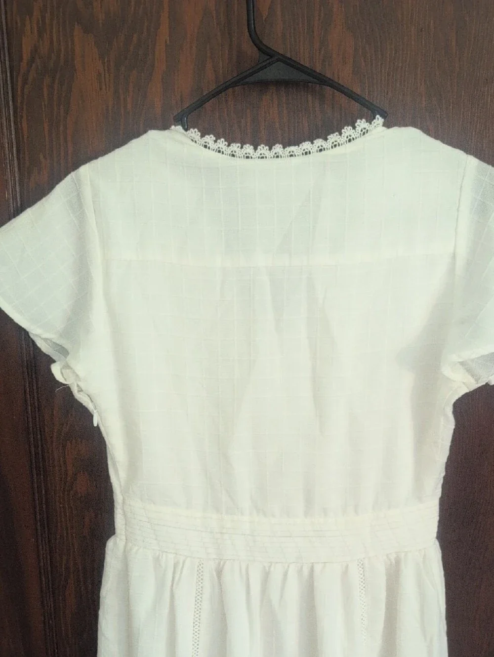 Arbor White V-Neck Tiered Maxi Dress - Picture 8 of 10